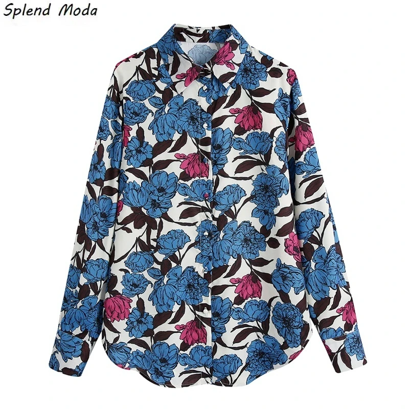Splend Moda Autumn New Fashion Vintage Casual Turn Down Collar Long-Sleeve Single Breasted Floral Print Straight Shirt Women
Splend Moda Autumn New Fashion Vintage Casual Turn Down Collar Long-Sleeve Single Breasted Floral Print Straight Shirt Women