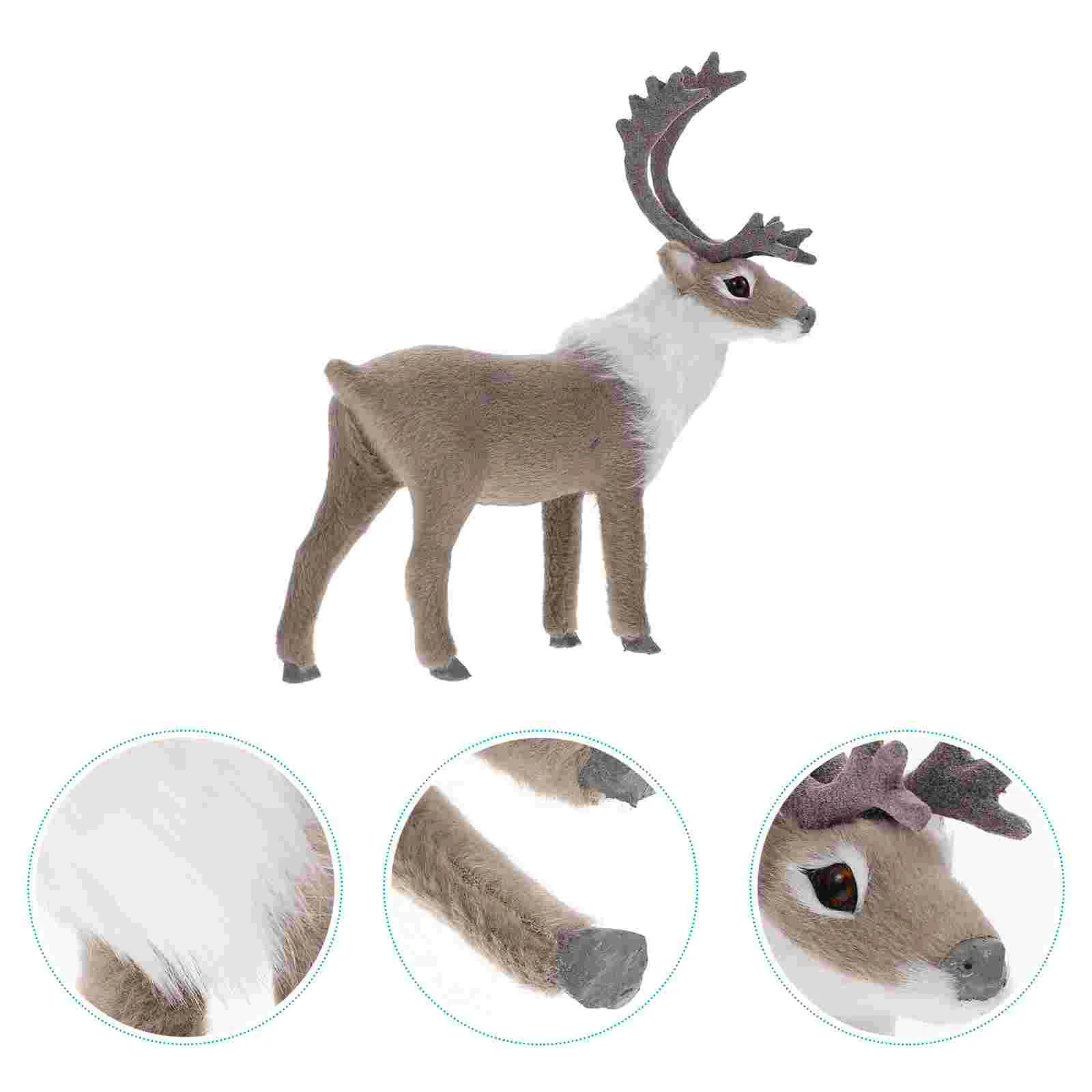 Deer Christmas Reindeer Animal Ornament Elk Decorations Figurines Decor Model Figures Holiday Decoration Table Simulation Statue
Deer Christmas Reindeer Animal Ornament Elk Decorations Figurines Decor Model Figures Holiday Decoration Table Simulation Statue