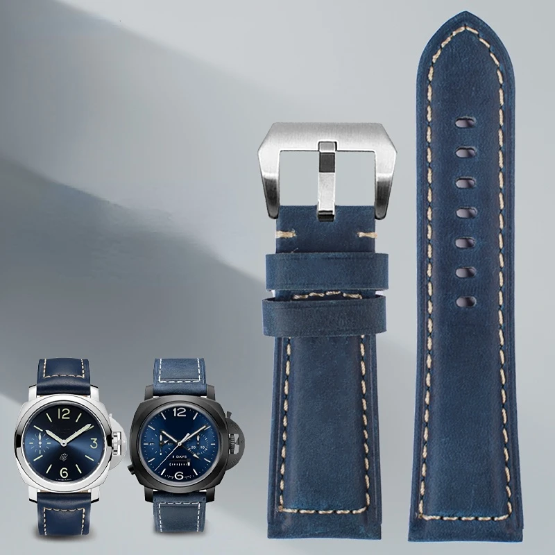 For Panerai Watchband blue leather band Diesel JEEP TISSOT frosted leather strap 22 24mm 26mm Men's Cowhide Bracelet accessories
For Panerai Watchband blue leather band Diesel JEEP TISSOT frosted leather strap 22 24mm 26mm Men's Cowhide Bracelet accessories