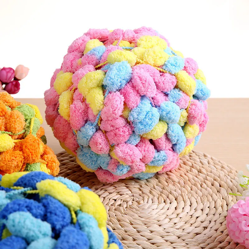 Thick PomPom Giant Chunky Knitting Wool Yarn DIY Crochet Thread for Blanket Cushion Carpet Colorful Cords 130g/Ball Freeshipping
Thick PomPom Giant Chunky Knitting Wool Yarn DIY Crochet Thread for Blanket Cushion Carpet Colorful Cords 130g/Ball Freeshipping