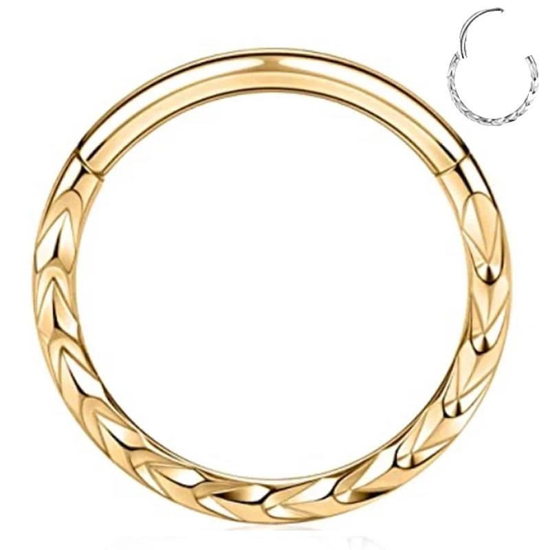 1Pc 16G Helix Hinged Segment Nose Septum Clicker Ear Helix Tragus Daith Earrings Piercing Studs for Women Men
1Pc 16G Helix Hinged Segment Nose Septum Clicker Ear Helix Tragus Daith Earrings Piercing Studs for Women Men