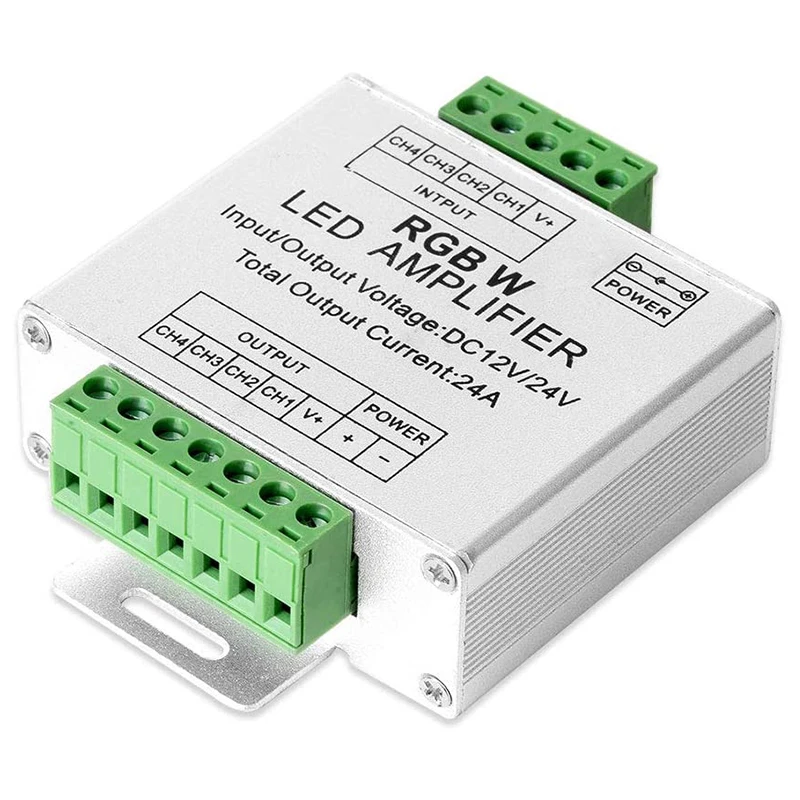RGB/RGBW 5050 LED Strip Amplifier Controller Work With 4Pin/5Pin DC12V/DC24V 5050SMD LED Strip
RGB/RGBW 5050 LED Strip Amplifier Controller Work With 4Pin/5Pin DC12V/DC24V 5050SMD LED Strip