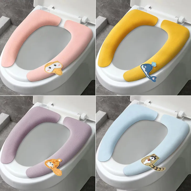 Toilet Seat Cover Universal Toilet Pad Cushion Waterproof Cartoon Animals Sticky Mat Washable Toilet Cushion Bathroom Accessorie
Toilet Seat Cover Universal Toilet Pad Cushion Waterproof Cartoon Animals Sticky Mat Washable Toilet Cushion Bathroom Accessorie