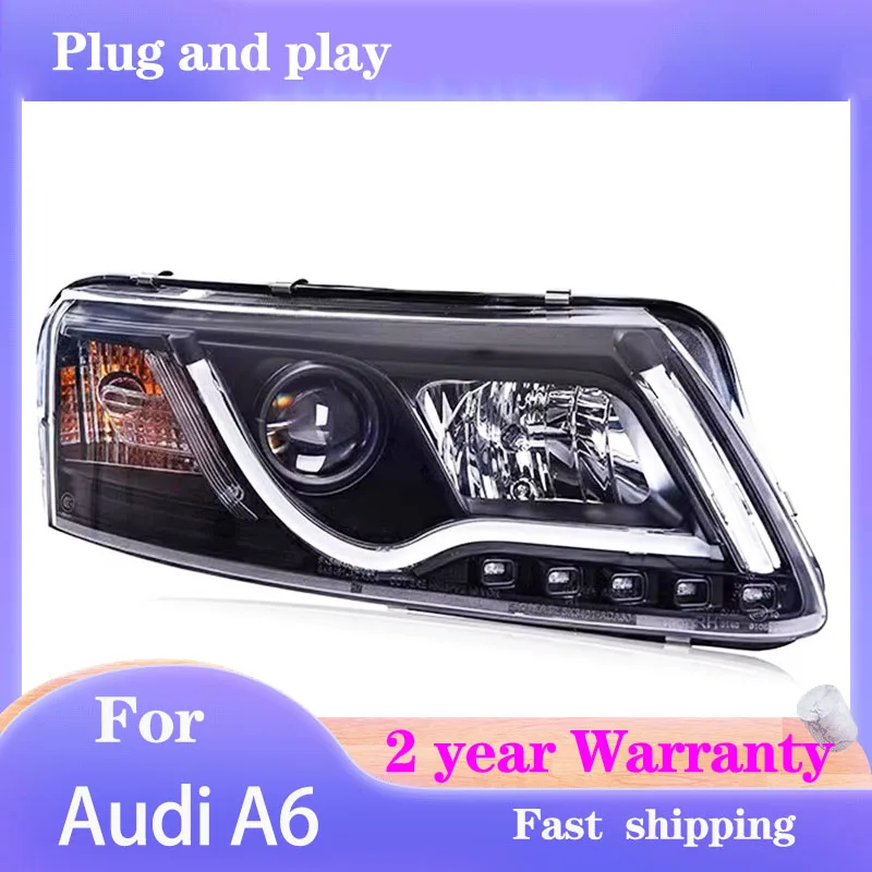 

Автостайлинг для Audi A6L фары 2005-2011 головка светильник A6 C5 C6 DRL сигнал поворота фары дальнего света