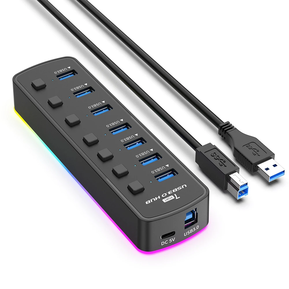 7 in 1 USB Docking Station 5Gbps Dongle Docking Station Independent Switch Hub Docking Station with Power Supply Port for Laptop
7 in 1 USB Docking Station 5Gbps Dongle Docking Station Independent Switch Hub Docking Station with Power Supply Port for Laptop