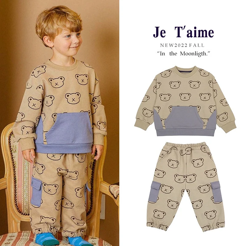 Jenny&Dave Autumn 2023 new Nordic series children's casual two-piece children's cartoon loose underwear suit
Jenny&Dave Autumn 2023 new Nordic series children's casual two-piece children's cartoon loose underwear suit