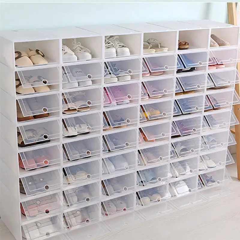 1/2/6/12PCS Thickened Shoe Box Transparent Stackable Shoe Storage Box Shoe Storage Box Artifact Shoe Organizer Rack
1/2/6/12PCS Thickened Shoe Box Transparent Stackable Shoe Storage Box Shoe Storage Box Artifact Shoe Organizer Rack