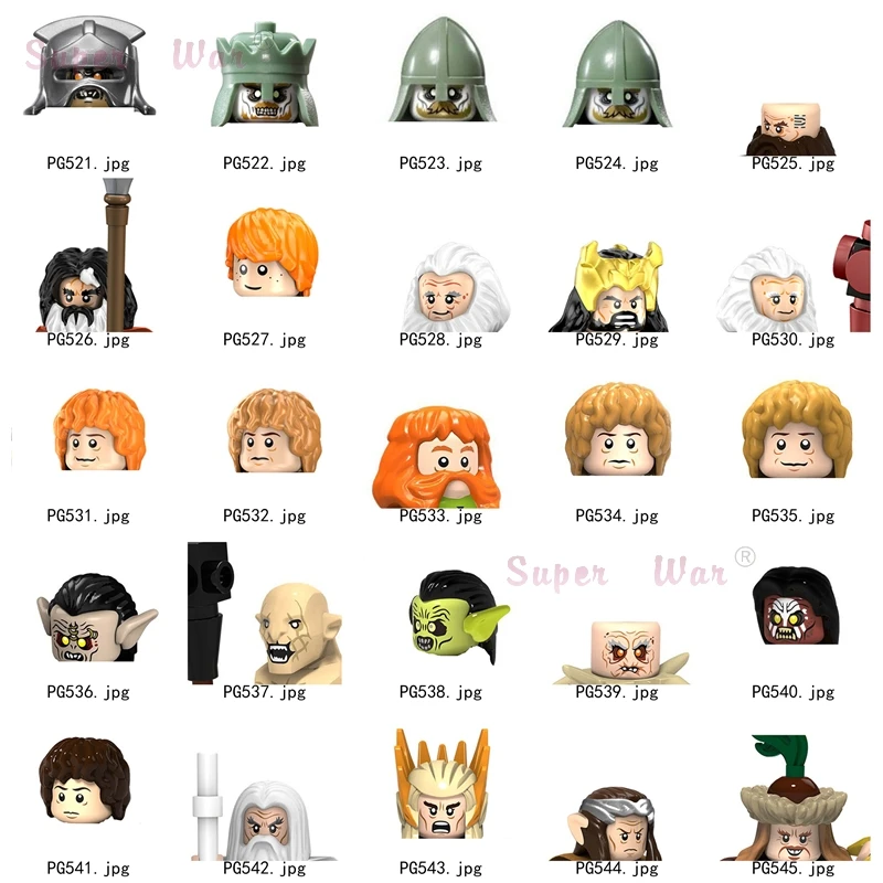 Single Medieval Movie Knights Uruk hai RingWraiths Figures Head accessories Building Blocks toys children Series-129
Single Medieval Movie Knights Uruk hai RingWraiths Figures Head accessories Building Blocks toys children Series-129