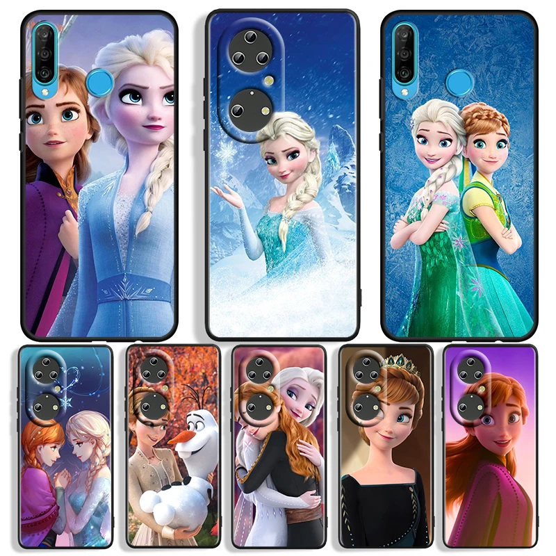 

Disney Princess Aisha Ann For Huawei P50 P40 P30 P20 P10 Pro Lite P Smart Z 2021 2019 4G 5G Silicone Soft Black Phone Case