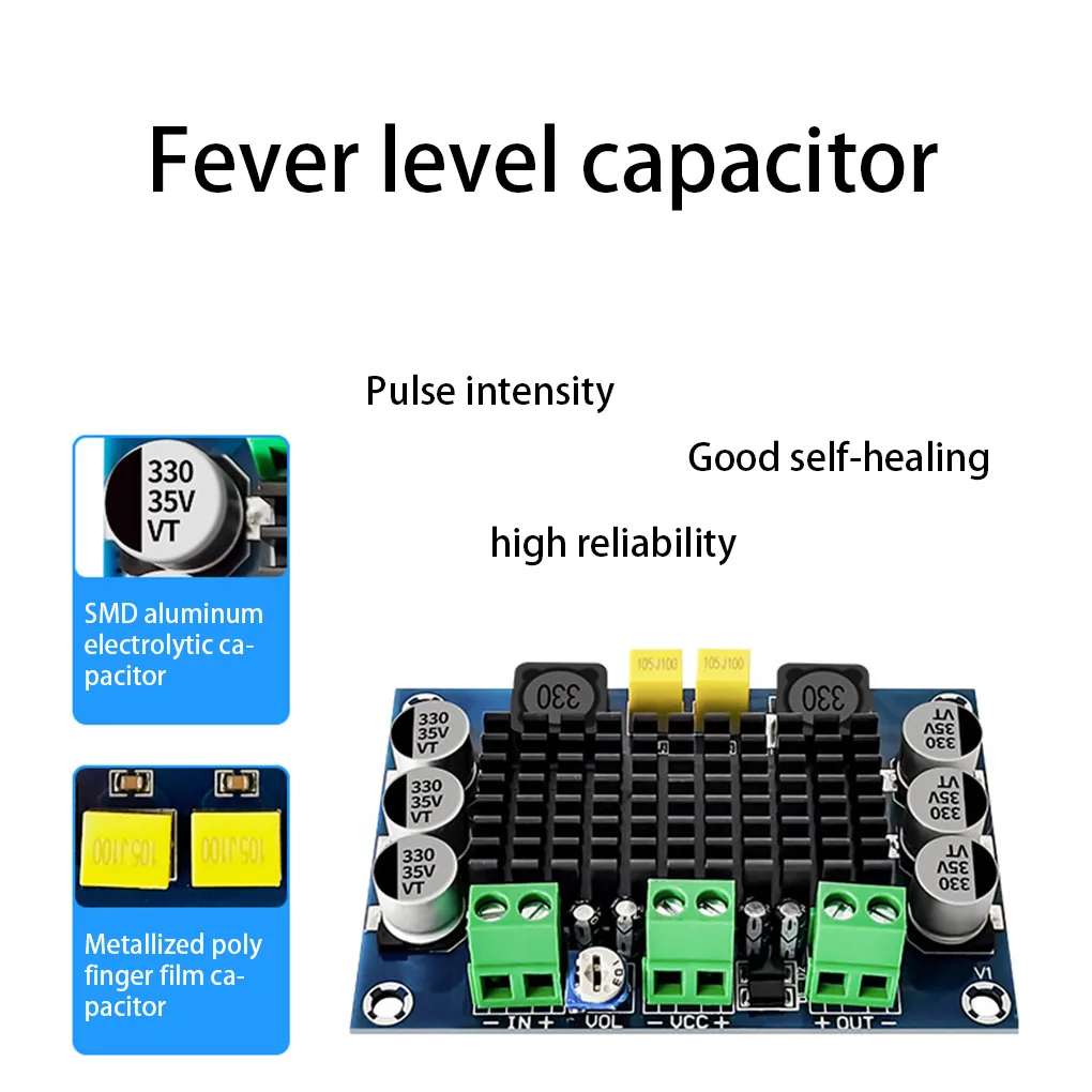 Mono Power Amplifier Board DC 10-24V Single Channel Speaker Soundbox Volume Adjustable Audio Amp Module TPA3116 Chip
Mono Power Amplifier Board DC 10-24V Single Channel Speaker Soundbox Volume Adjustable Audio Amp Module TPA3116 Chip