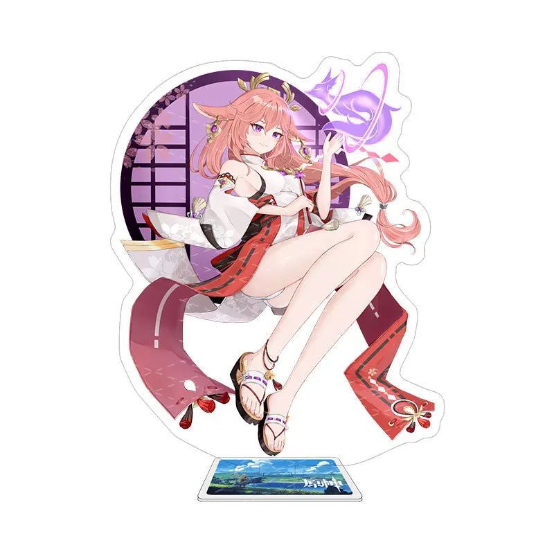 Popular Anime Genshin Impact Cosplay Stand Acrylic Figure Yae Miko Barbara Gunnhildr Diy Model Desk Decor Fans Collection Prop
Popular Anime Genshin Impact Cosplay Stand Acrylic Figure Yae Miko Barbara Gunnhildr Diy Model Desk Decor Fans Collection Prop