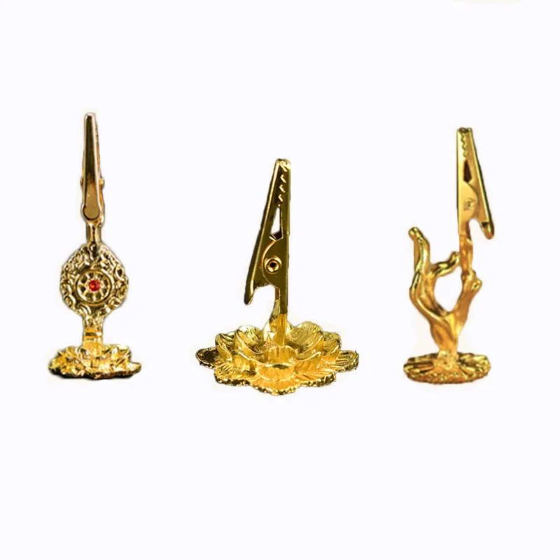 3 PCS Lotus Incense Holder Burner Clip Religious Artifacts Gold-Plated Incense Clip Incense Sticks Coils Holder Incense Clip
3 PCS Lotus Incense Holder Burner Clip Religious Artifacts Gold-Plated Incense Clip Incense Sticks Coils Holder Incense Clip