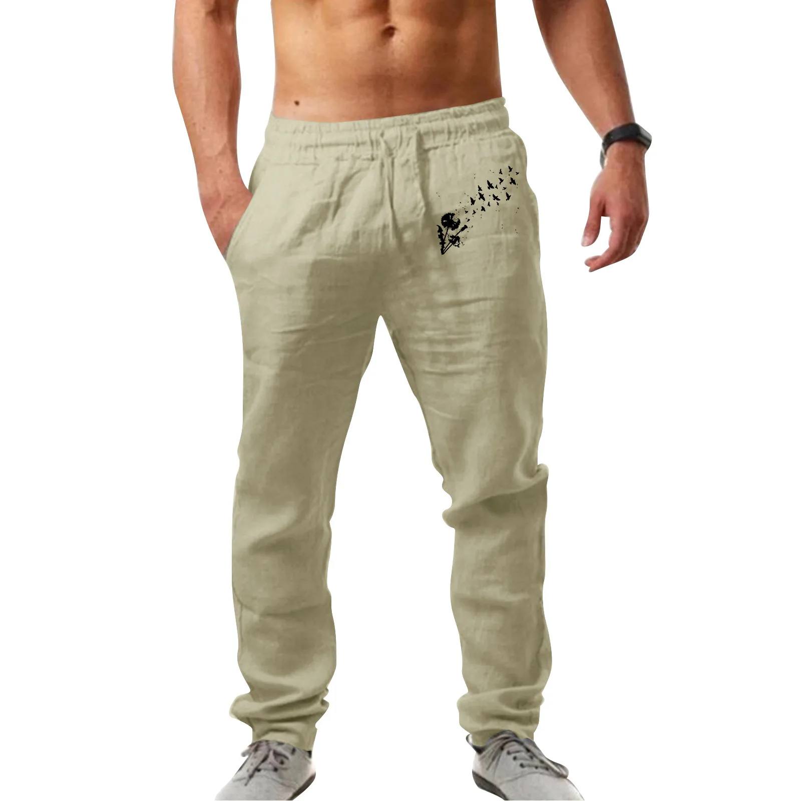 Mens Fashion Casual Printed Linen Pocket Lace Up Pants Large Size Pants Glitter Foam Star
Mens Fashion Casual Printed Linen Pocket Lace Up Pants Large Size Pants Glitter Foam Star