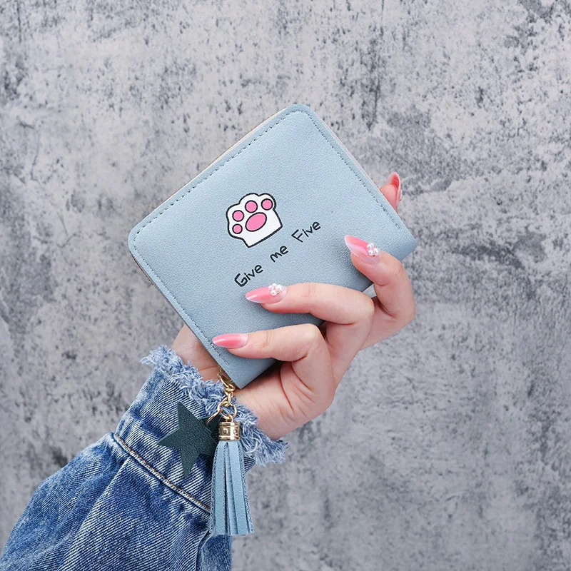 Wallets for Women Cartoon Printed Kawaii PU Leather Small Mini Money Bag Coin Purse Foldable Storage Tassel Students Card Holder
Wallets for Women Cartoon Printed Kawaii PU Leather Small Mini Money Bag Coin Purse Foldable Storage Tassel Students Card Holder