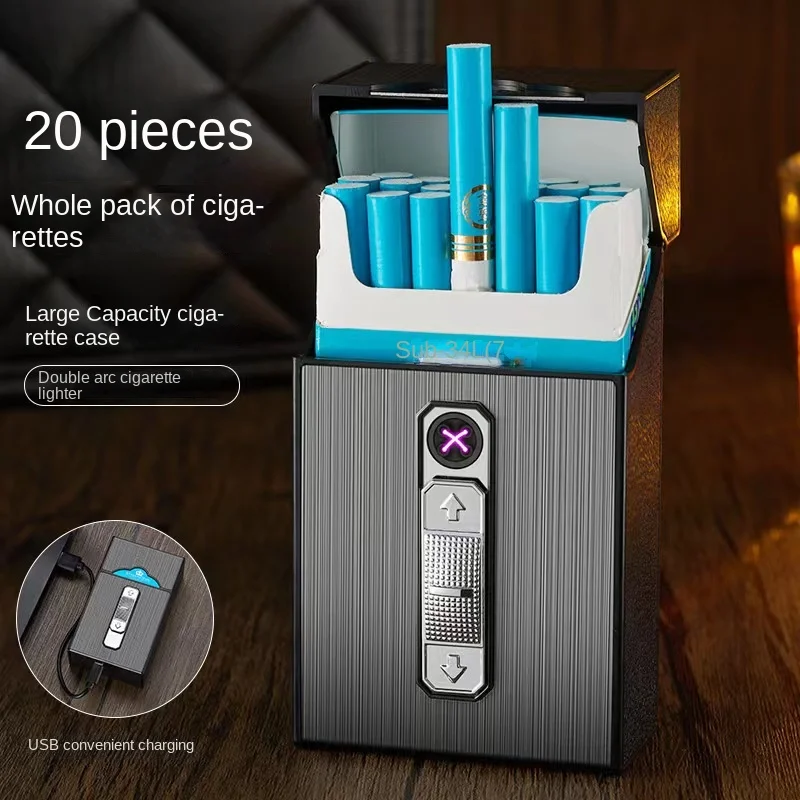 2023 Hot Selling Integrated Cigarette Lighter USB Charging Dual Arc Portable Pressure And Moisture Resistant Lighter
2023 Hot Selling Integrated Cigarette Lighter USB Charging Dual Arc Portable Pressure And Moisture Resistant Lighter