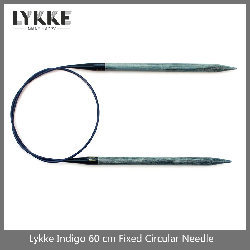 LYKKE INDIGO 24''/60cm fixed circular knitting Needles 
LYKKE INDIGO 24''/60cm fixed circular knitting Needles