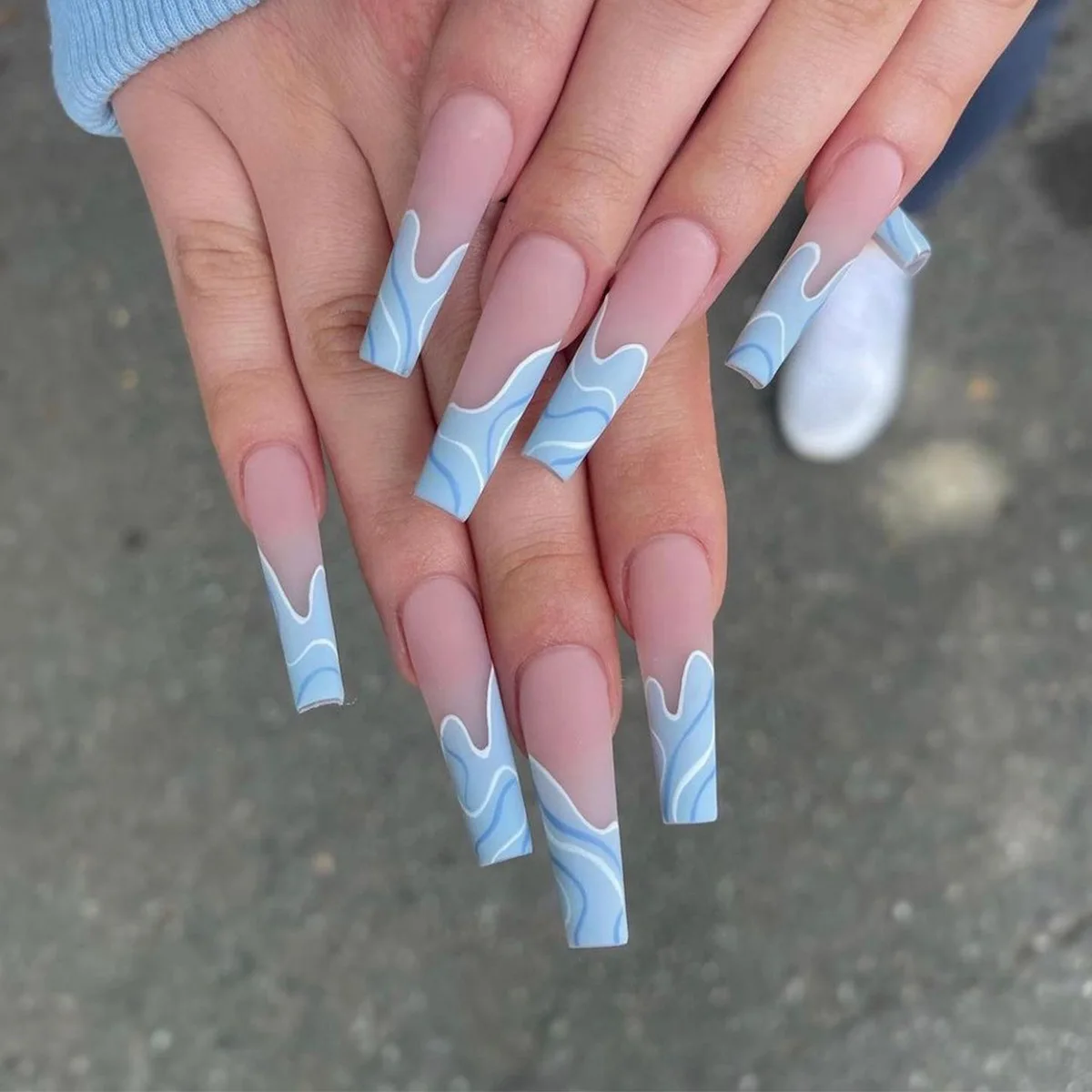 Fake Nail Wave Series Ocean Simplicity Full Cover Fake Nails DIY Glue Press On Nails Nail Supplies For Professional
Fake Nail Wave Series Ocean Simplicity Full Cover Fake Nails DIY Glue Press On Nails Nail Supplies For Professional