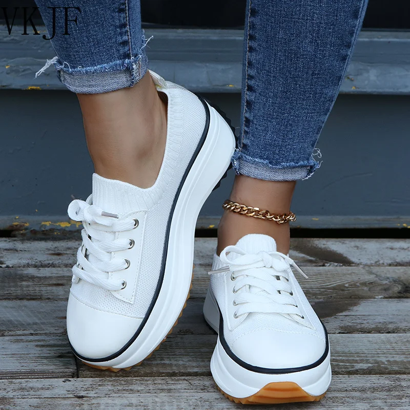 Women's New Sneakers 2022 Spring Stretch Fabric Ladies Lace Up Casual Shoes 36-43 Large-Sized Running Walking Sport Flats
Women's New Sneakers 2022 Spring Stretch Fabric Ladies Lace Up Casual Shoes 36-43 Large-Sized Running Walking Sport Flats