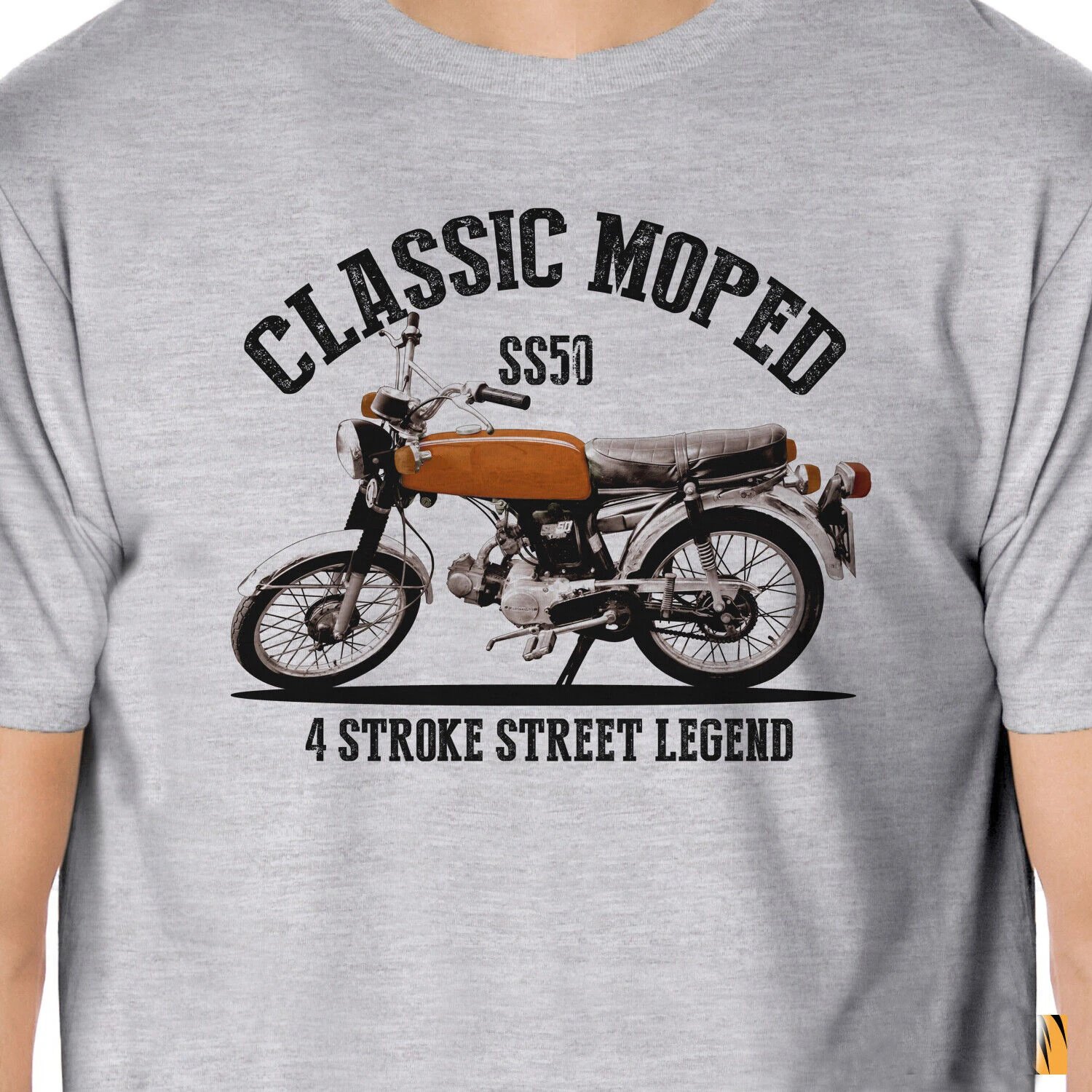 Retro SS50 Classic Moped Inspired Motorcycle Rider T Shirt. New 100% Cotton Short Sleeve O-Neck T-shirt Casual Clothing Mens Top
Retro SS50 Classic Moped Inspired Motorcycle Rider T Shirt. New 100% Cotton Short Sleeve O-Neck T-shirt Casual Clothing Mens Top