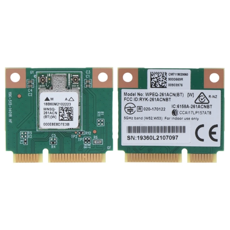 QCA6174 1200Mbps 2.4G/5Ghz 802.11AC WiFi NetworkCard Mini PCIe Bluetooth-compatible 4.1 Support Laptop for Windows 10/11 K1KF
QCA6174 1200Mbps 2.4G/5Ghz 802.11AC WiFi NetworkCard Mini PCIe Bluetooth-compatible 4.1 Support Laptop for Windows 10/11 K1KF