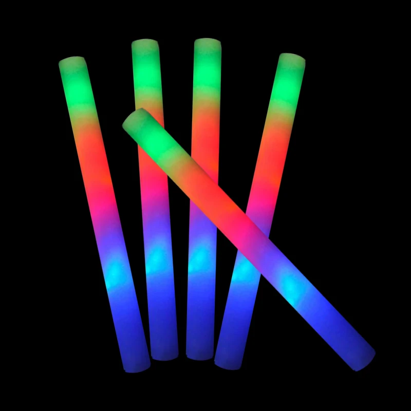 5pcs Light Up Foam Sticks Colorful Flashing LED Strobe Stick Glow In The Dark For Party Concert Event Raves Festival Supplies
5pcs Light Up Foam Sticks Colorful Flashing LED Strobe Stick Glow In The Dark For Party Concert Event Raves Festival Supplies