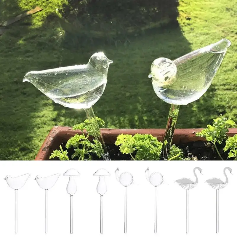 2Pcs Plant Watering Bulbs Plant Self Watering Globes Bird Shape Transparent Glass Water Irrigation Device For Indoor Outdoor Pot
2Pcs Plant Watering Bulbs Plant Self Watering Globes Bird Shape Transparent Glass Water Irrigation Device For Indoor Outdoor Pot