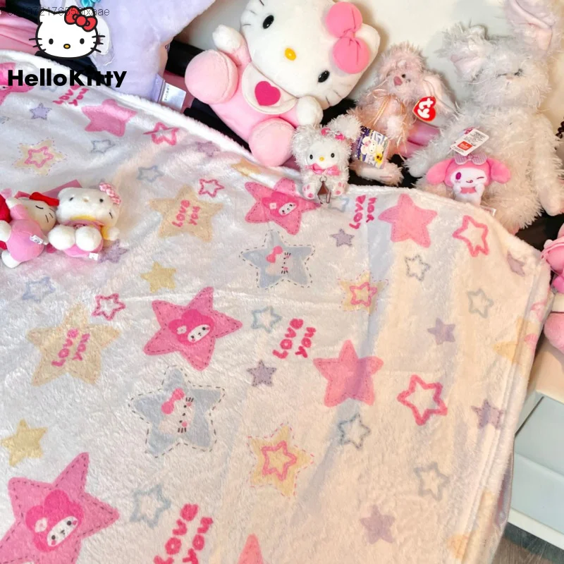 Sanrio Hello Kitty Cartoon Printing Plush Blanket Coral Plush Shawl Sofa Lounge Chair Towel Leisure Air Conditioning Blanket
Sanrio Hello Kitty Cartoon Printing Plush Blanket Coral Plush Shawl Sofa Lounge Chair Towel Leisure Air Conditioning Blanket