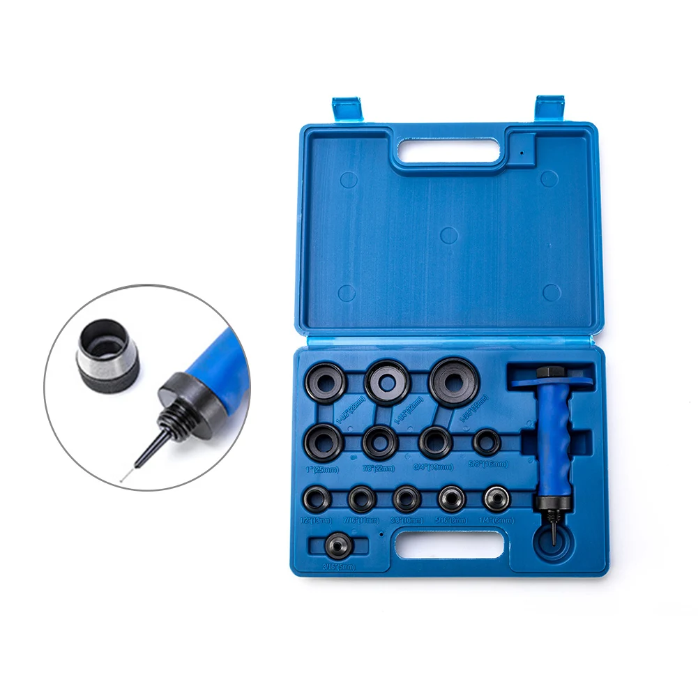 14pcs Durable Hole Punch Set Craft Gasket Cutter DIY Leather Tools Portable Round With Storage Case For Belt 5-35mm
14pcs Durable Hole Punch Set Craft Gasket Cutter DIY Leather Tools Portable Round With Storage Case For Belt 5-35mm