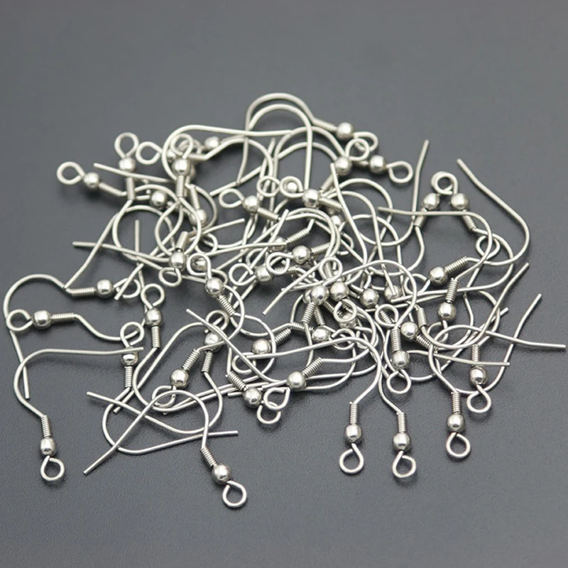 20PCS-200PCS/lot 304 Stainless Steel Earring Hook Ear Wire Findings For DIY Jewelry Making Accessories
20PCS-200PCS/lot 304 Stainless Steel Earring Hook Ear Wire Findings For DIY Jewelry Making Accessories