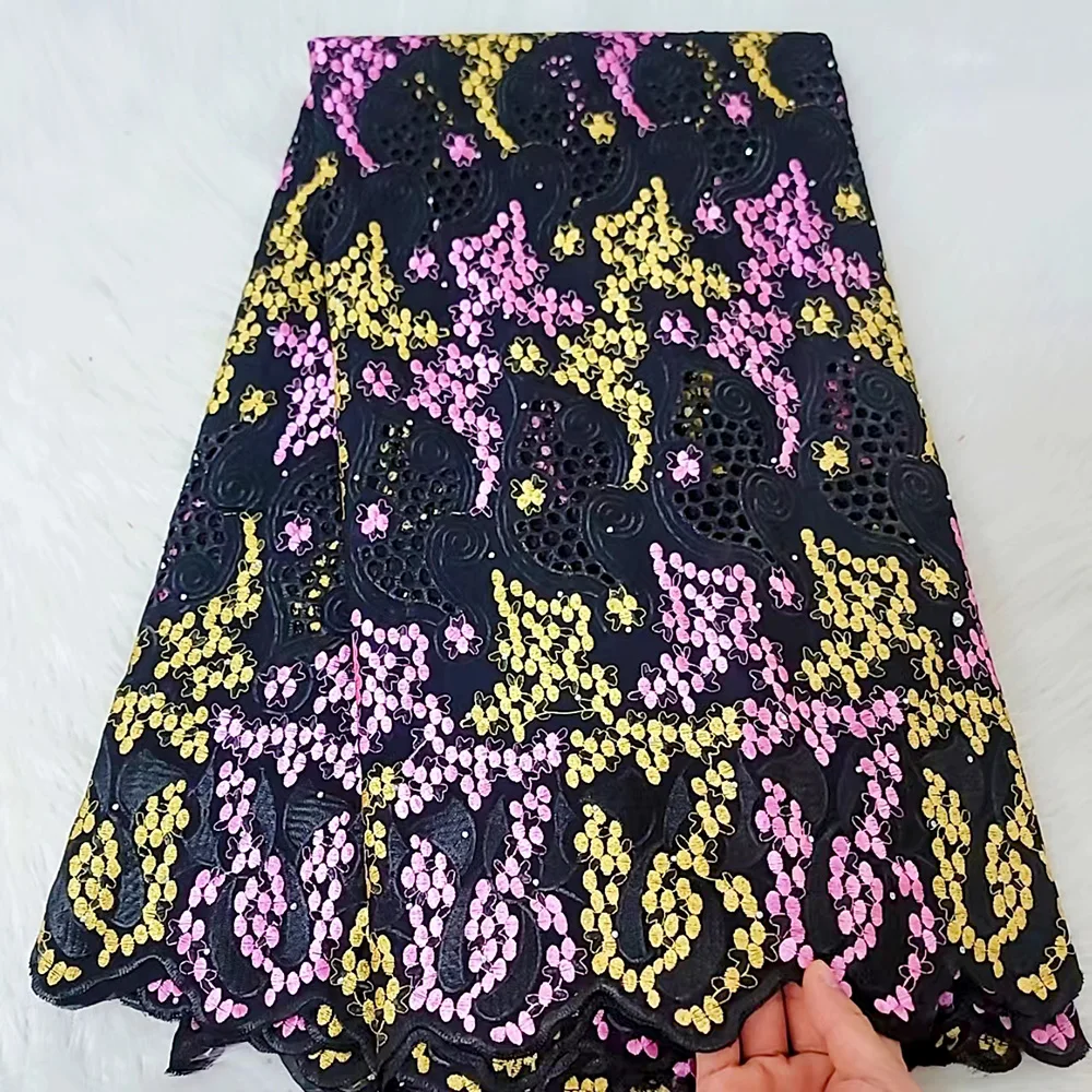 5 Yards Swiss Voile Lace Fabric 2022 Newly African Embroidery Cotton Lace With Stones For Sewing Evening Party Dresses
5 Yards Swiss Voile Lace Fabric 2022 Newly African Embroidery Cotton Lace With Stones For Sewing Evening Party Dresses