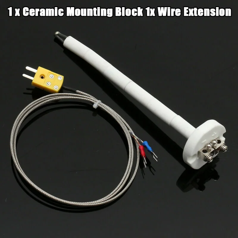 K-Type Thermocouple Block Ceramic Kiln Probe 2372/1300 Degree F/C 11G High Temperature Controller Wire Extension Tool Accessorie
K-Type Thermocouple Block Ceramic Kiln Probe 2372/1300 Degree F/C 11G High Temperature Controller Wire Extension Tool Accessorie