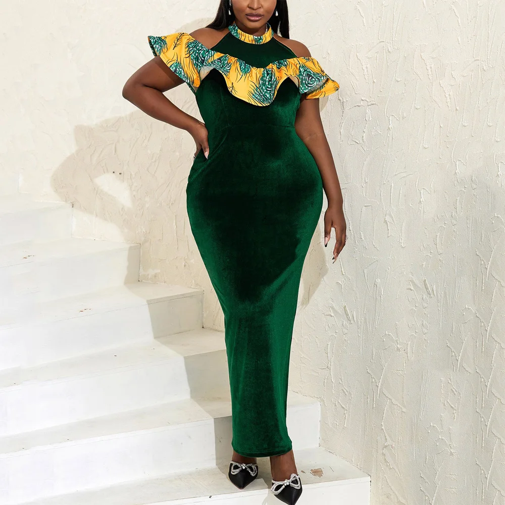 Elegant Ladies Fashion Long Dresses Green Cold Shoulder Bodycon High Waisted Luxury Birthday Party Dinner Vestidos Mujer Dress
Elegant Ladies Fashion Long Dresses Green Cold Shoulder Bodycon High Waisted Luxury Birthday Party Dinner Vestidos Mujer Dress