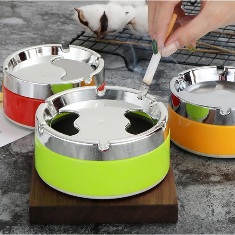 New Red Green Orange Detachable Rotatable Lid 360 Degree Free Rotation Stainless Steel Corrosion Resistance Cigarette Ashtrays
New Red Green Orange Detachable Rotatable Lid 360 Degree Free Rotation Stainless Steel Corrosion Resistance Cigarette Ashtrays