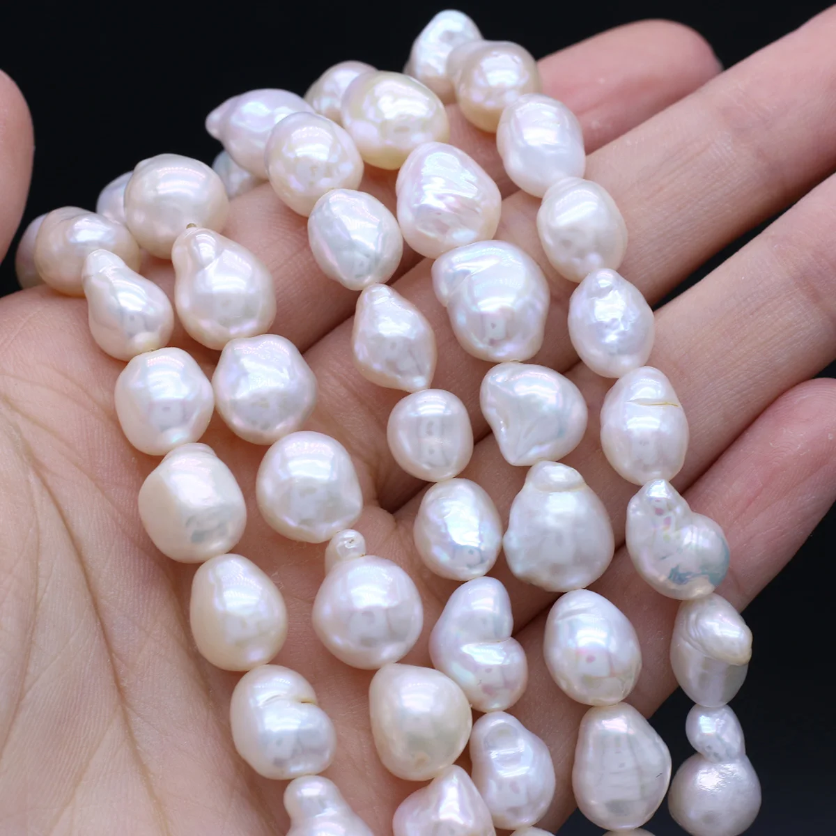 Trendy Natural White Baroque Pearl Beads Irregular Loose Spacer Bead for Jewelry Making Women Necklace Bracelet Crafts
Trendy Natural White Baroque Pearl Beads Irregular Loose Spacer Bead for Jewelry Making Women Necklace Bracelet Crafts