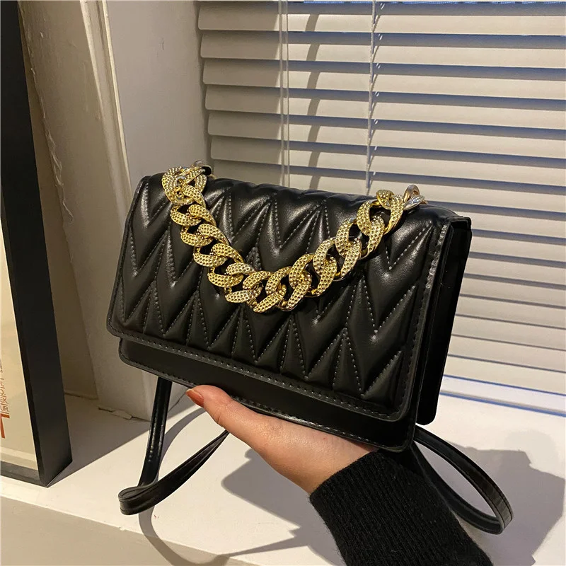 Fashion New Women's Shoulder Bag Trendy Plaid Pu Leather Crossbody Bags Chain Top Handle Handbags And Purses
Fashion New Women's Shoulder Bag Trendy Plaid Pu Leather Crossbody Bags Chain Top Handle Handbags And Purses