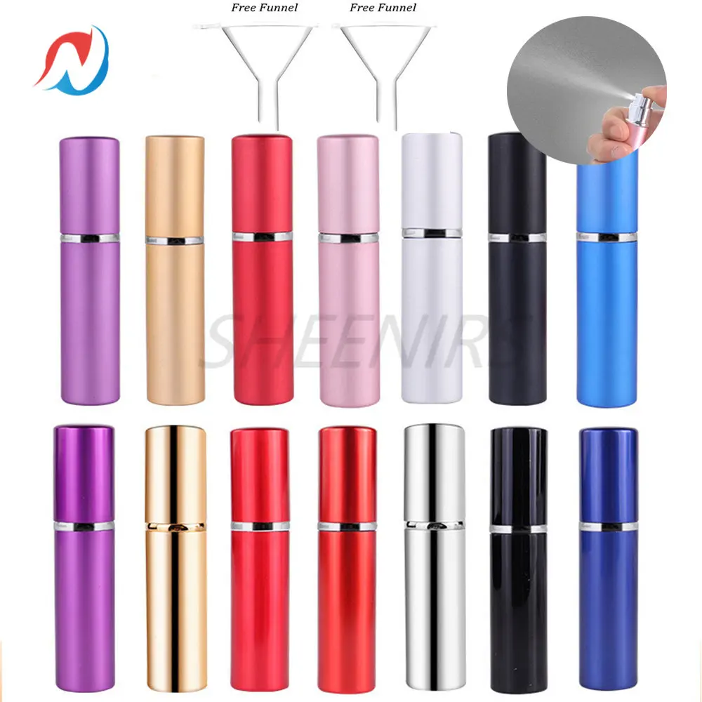 5/10/20/50pcs 5ml Aluminum Perfume Bottle 5g Refillable Travel Perfume Atomizer Mini Spray Bottle Empty Parfume Atomiser Sprayer
5/10/20/50pcs 5ml Aluminum Perfume Bottle 5g Refillable Travel Perfume Atomizer Mini Spray Bottle Empty Parfume Atomiser Sprayer