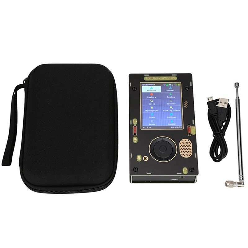 Модернизированный сенсорный экран 3,2 дюйма для Hackrf + Portapack H2 Plus, 1 МГц-6 ГГц, программная платформа с антенной и сумкой для хранения
Модернизированный сенсорный экран 3,2 дюйма для Hackrf + Portapack H2 Plus, 1 МГц-6 ГГц, программная платформа с антенной и сумкой для хранения