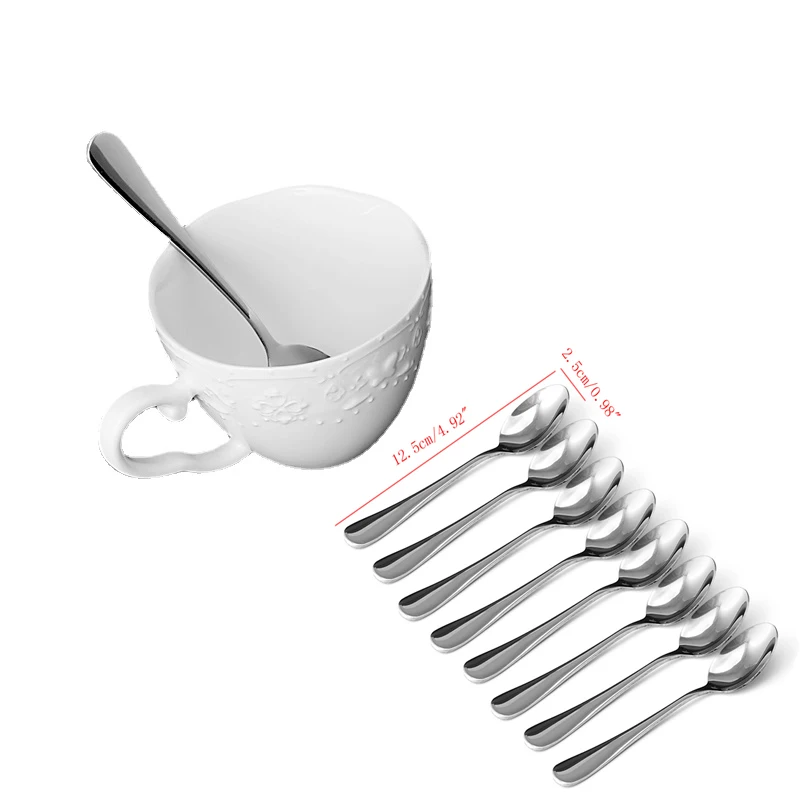 8Pcs/Lot Spoon Stainless Steel Demitasse Espresso Stainless Steel Spoon Tea Coffee Soup Stiring Coffee Spoon
8Pcs/Lot Spoon Stainless Steel Demitasse Espresso Stainless Steel Spoon Tea Coffee Soup Stiring Coffee Spoon