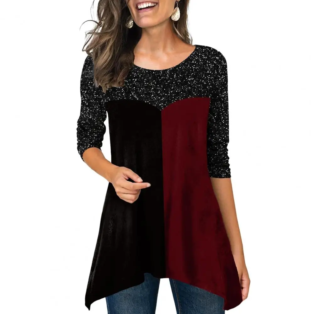 Women Blouse Top Round Neck Long Sleeve Vintage Contrast Color Print Lady Top Pullover Casual Loose Shirt Daily Wear Blusa
Women Blouse Top Round Neck Long Sleeve Vintage Contrast Color Print Lady Top Pullover Casual Loose Shirt Daily Wear Blusa