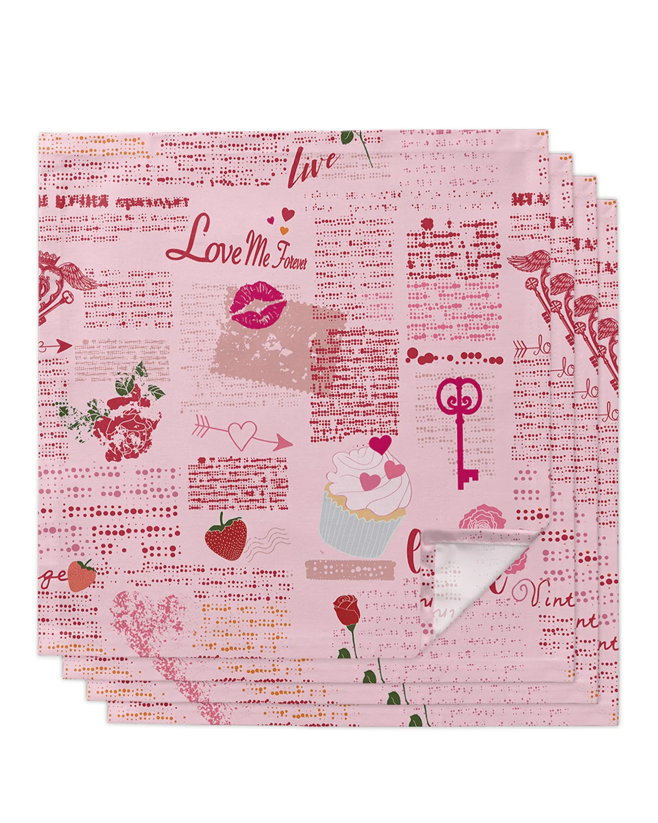 4pcs Valentine'S Day Love Red Lips Square 50cm Table Napkin Party Wedding Decoration Table Cloth Kitchen Dinner Serving Napkins 
4pcs Valentine'S Day Love Red Lips Square 50cm Table Napkin Party Wedding Decoration Table Cloth Kitchen Dinner Serving Napkins
