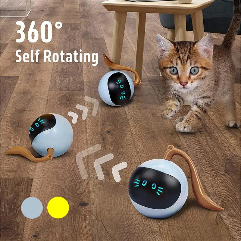 Smart Cat Toy USB Cat Ball Toys For Cats Dogs Rechargeable Self Rotating Indoor Kitten Electronic Ball Toys Cat Accessories
Smart Cat Toy USB Cat Ball Toys For Cats Dogs Rechargeable Self Rotating Indoor Kitten Electronic Ball Toys Cat Accessories