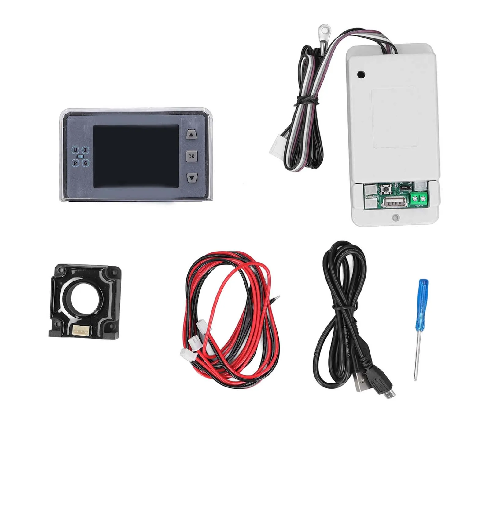 Wireless Voltage Ammeter 2 4 inch LCD Temperature Warning Battery Capacity Charging Watt Power Meter with Hall Coil
Wireless Voltage Ammeter 2 4 inch LCD Temperature Warning Battery Capacity Charging Watt Power Meter with Hall Coil