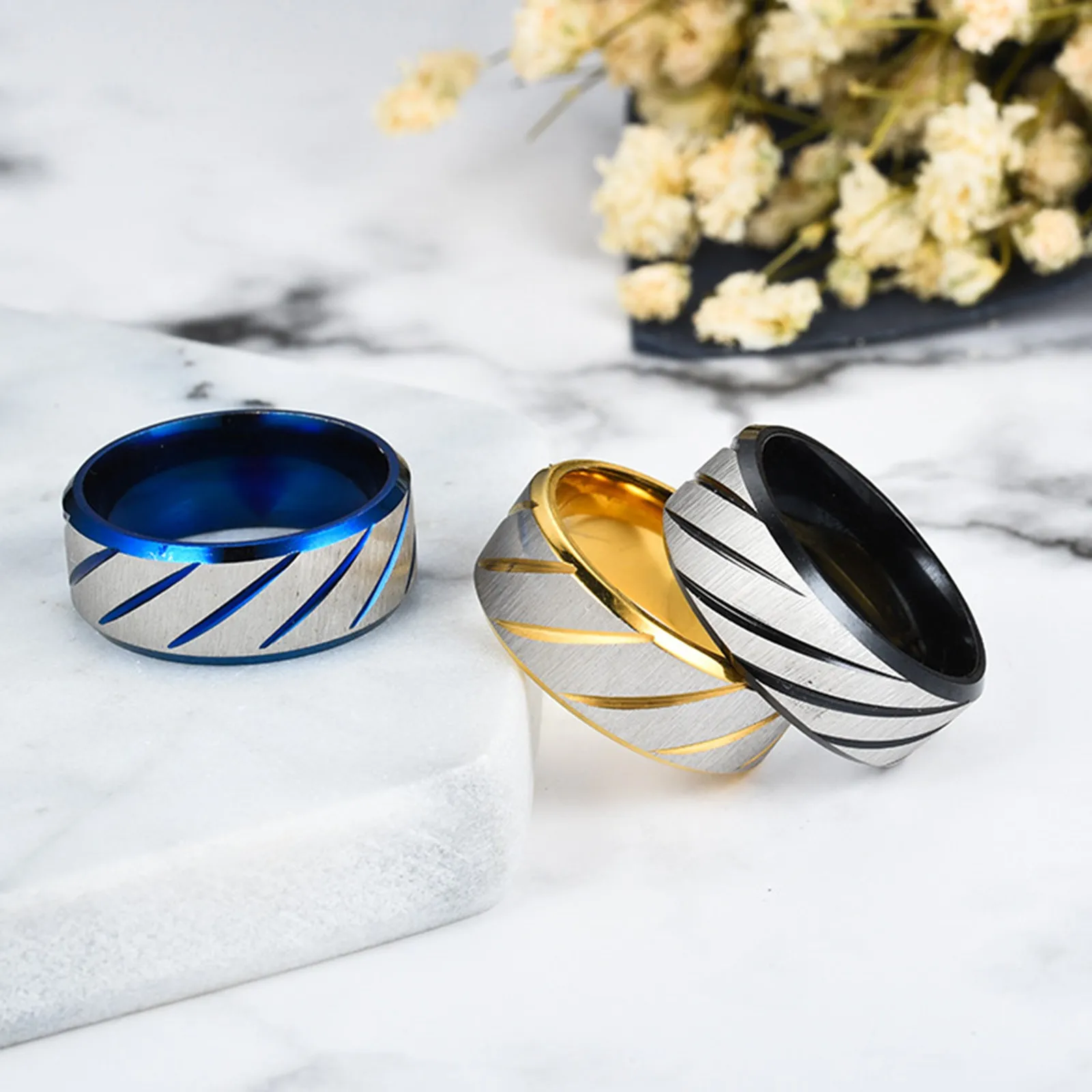 Fashion Simple Stainless Steel Couple Ring for Men Women Casual Finger Rings Jewelry Engagement Anniversary Gift 2022 New
Fashion Simple Stainless Steel Couple Ring for Men Women Casual Finger Rings Jewelry Engagement Anniversary Gift 2022 New