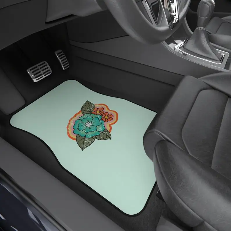 Boho Flower Car Floor Mat, Vintage Car Floor Mat, Hippie Car Mat Accessories, Retro Floral Car mat, Retro Car mat
Boho Flower Car Floor Mat, Vintage Car Floor Mat, Hippie Car Mat Accessories, Retro Floral Car mat, Retro Car mat