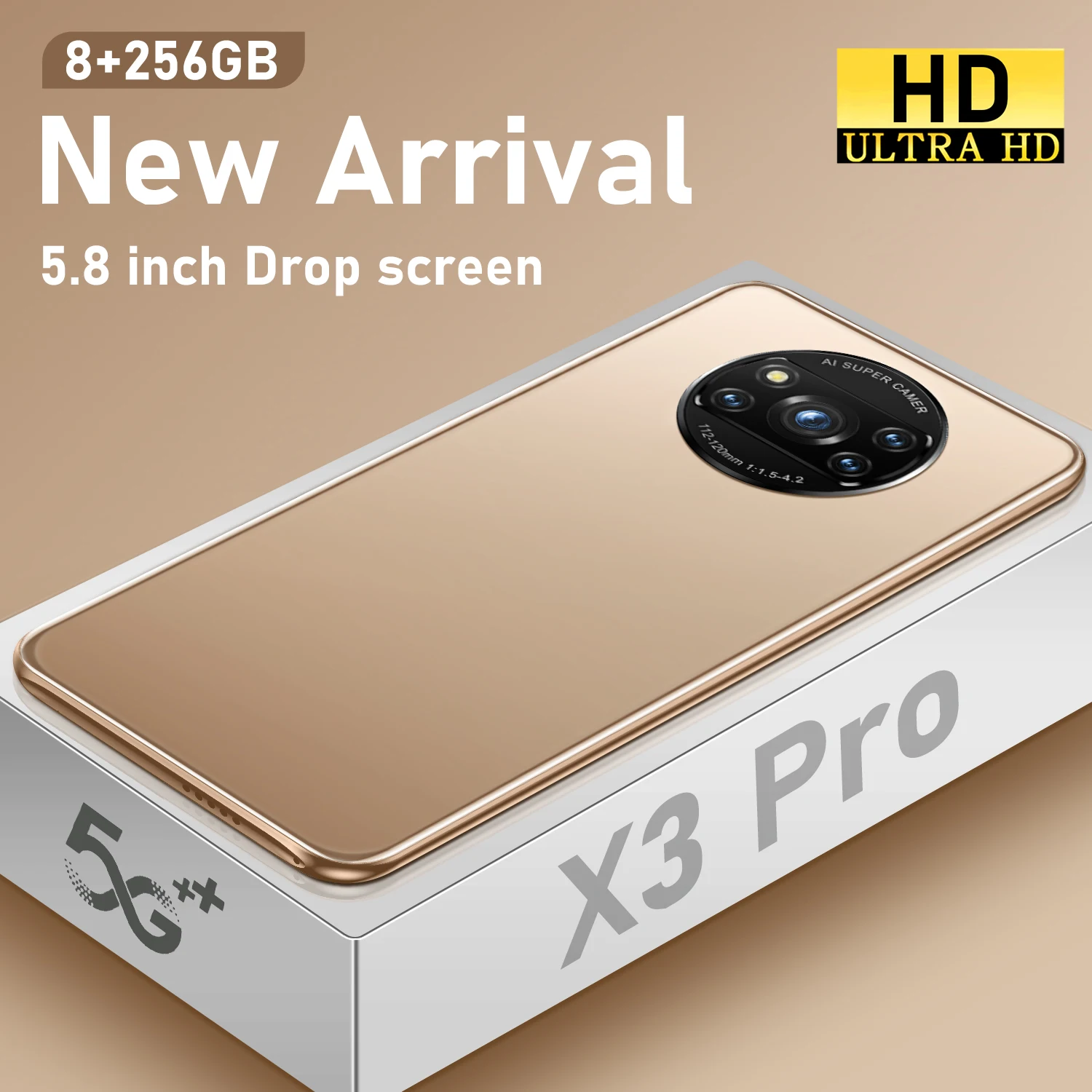 NEW X3pro 6+128GB 5.8Inch HD+Fullscreen 48+72MP 6800mAH MTK6889 CPU Unlocked Global Version Smartphone Dual Sim Mobile Phone
NEW X3pro 6+128GB 5.8Inch HD+Fullscreen 48+72MP 6800mAH MTK6889 CPU Unlocked Global Version Smartphone Dual Sim Mobile Phone