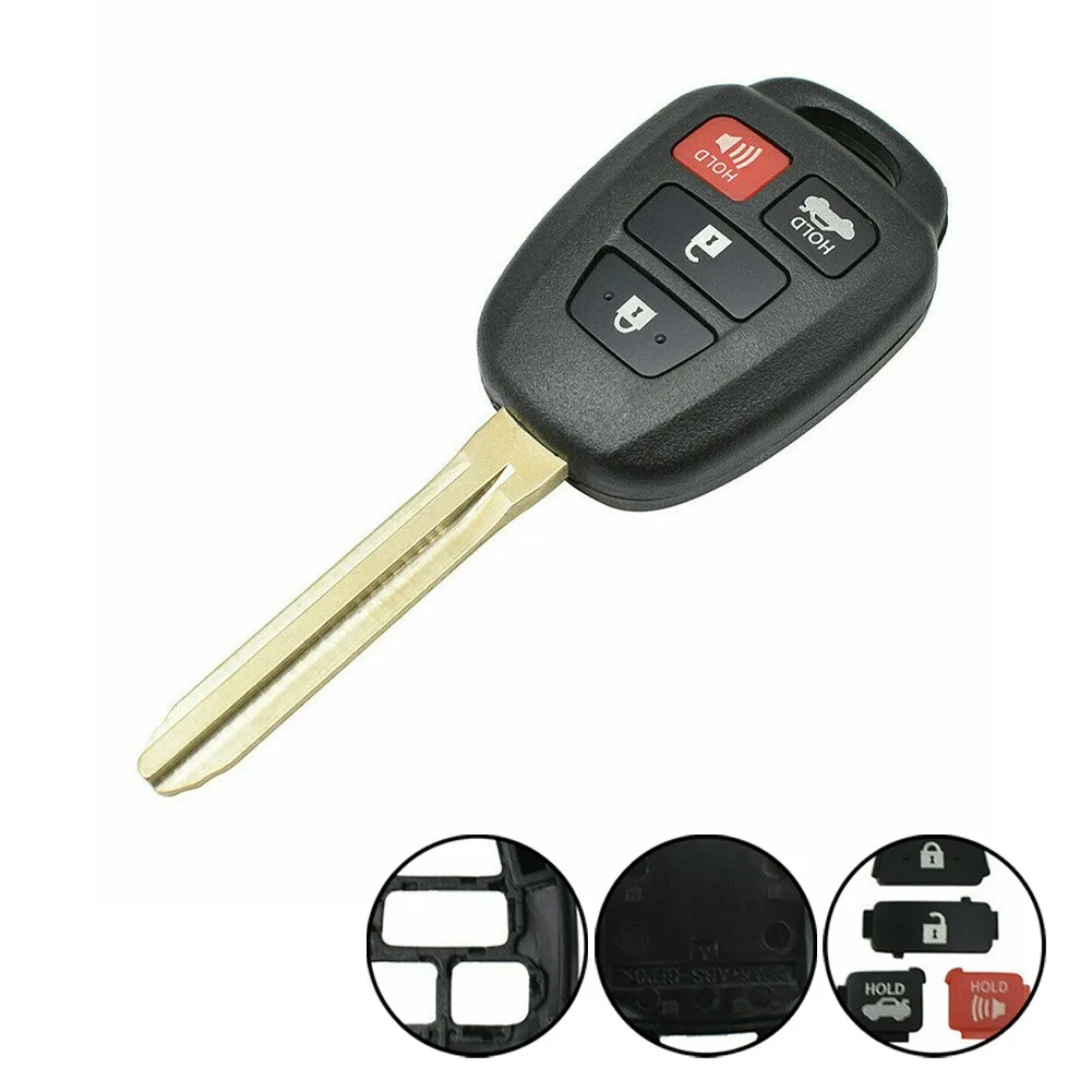 1pc Car Remote Key Case For Toyota Corolla 2014 - 2020 RAV4 Vios 2012 - 2020 4 Buttons Car Remote Key Fob Shell Case(black)
1pc Car Remote Key Case For Toyota Corolla 2014 - 2020 RAV4 Vios 2012 - 2020 4 Buttons Car Remote Key Fob Shell Case(black)