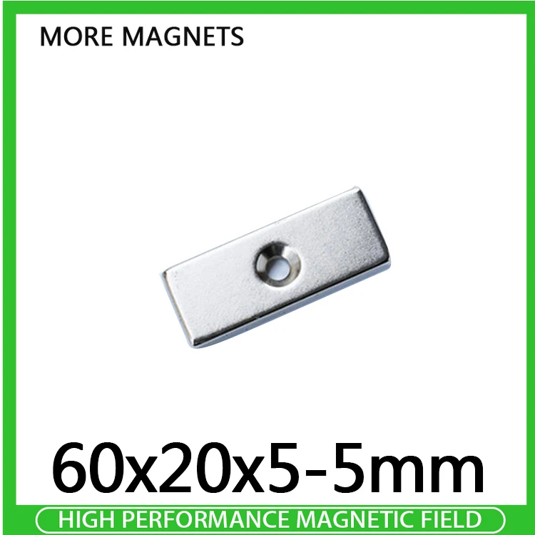 1~15PCS 60x20x5-5mm Strong Sheet Rare Earth Magnet 60mm x 20mm x 5mm with 5mm holes Block Rectangular Magnets 60*20*5-5mm
1~15PCS 60x20x5-5mm Strong Sheet Rare Earth Magnet 60mm x 20mm x 5mm with 5mm holes Block Rectangular Magnets 60*20*5-5mm