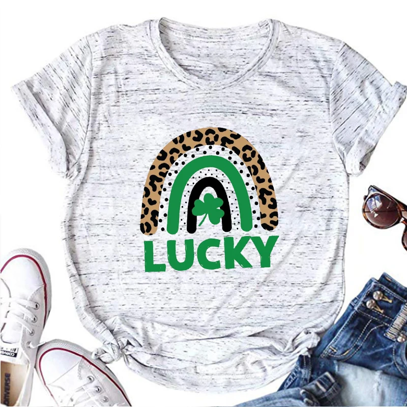 Shamrock Shirt St Patricks Day Tshirt Lucky Rainbow Clothes Lucky Me Shirts Irish TeeLeopard Print Top Kiss Me Graphic Tees M
Shamrock Shirt St Patricks Day Tshirt Lucky Rainbow Clothes Lucky Me Shirts Irish TeeLeopard Print Top Kiss Me Graphic Tees M