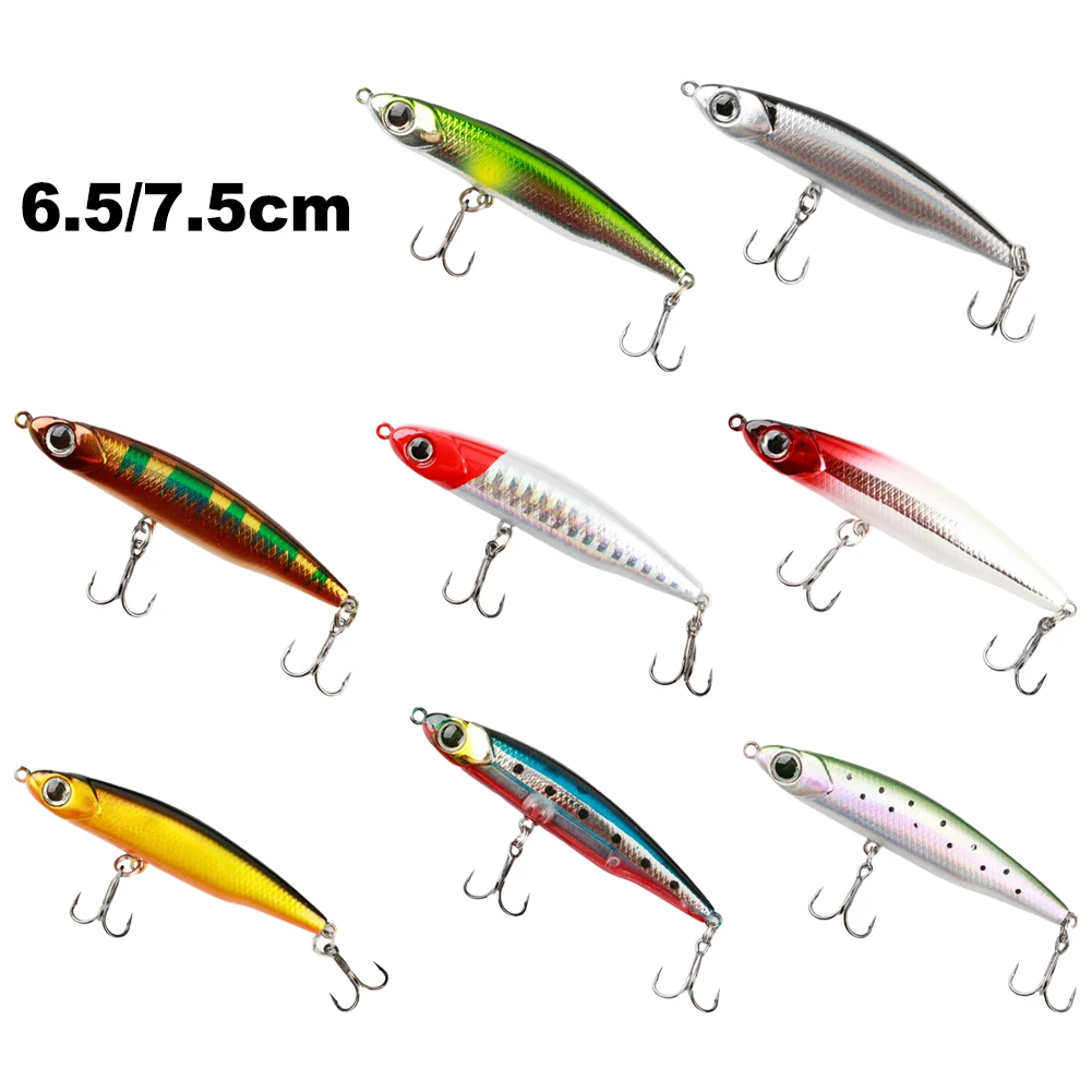 6.5cm/7.5cm Sinking Pencil Lures Hard Bait Fishing Tackle Crankbaits Wobbler Small Whitebait Submerged Pencil Trembling Micro
6.5cm/7.5cm Sinking Pencil Lures Hard Bait Fishing Tackle Crankbaits Wobbler Small Whitebait Submerged Pencil Trembling Micro