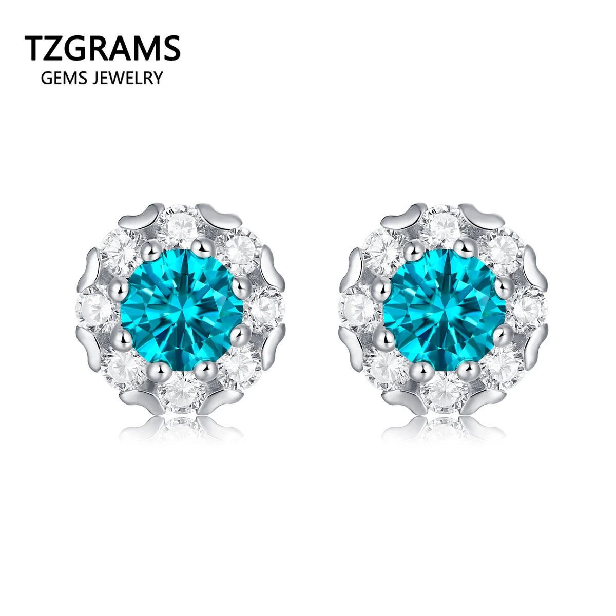 New Fashion Round Stud Earrings Sterling Silver 925 For Women Blue Moissanite Feminine Charm Gemstone Jewelry Stud Earrings
New Fashion Round Stud Earrings Sterling Silver 925 For Women Blue Moissanite Feminine Charm Gemstone Jewelry Stud Earrings